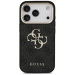 Case Guess 4G Big 4G Classic Logo for iPhone 17 Pro black gold - imagine 3