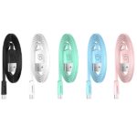 USAMS U2 Flat Cable microUSB 1.2m blue SJ201MIC04 (US-SJ201) - imagine 2