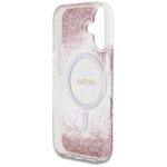 Guess HC Resin Bottom Glitter iPhone 16 MagSafe Case Pink - imagine 7