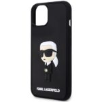 Karl Lagerfeld KLHCP14M3DRKINK iPhone 14 Plus / 15 Plus 6.7" black hardcase Rubber Ikonik 3D - imagine 6