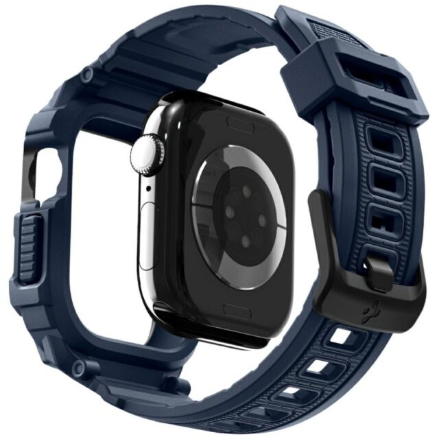 Pasek Spigen Rugged Armor Pro do Apple    Watch 10 / 11 42mm granatowy - imagine 8