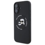 Karl Lagerfeld KLHMP16SSKCHTCK iPhone 16 6.1" black hardcase Silicone Karl&Choupette Heads - imagine 2