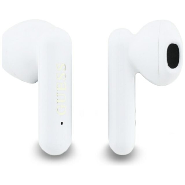 TWS Guess 4G Metal Logo headphones white - imagine 5