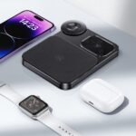 USAMS 3-in-1 wireless charger 15W black CD190WXC01 (US-CD190) - imagine 5