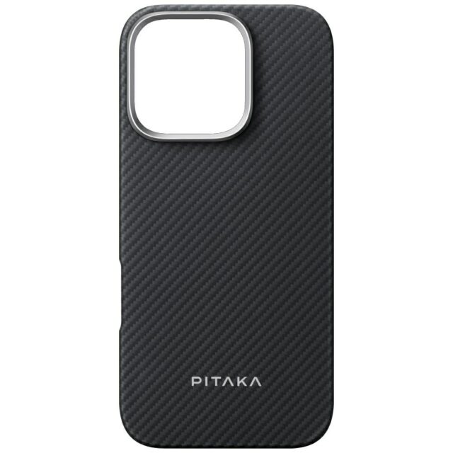 Case PITAKA Ultra-Slim MagSafe for iPhone 16 Pro Max black grey - imagine 3