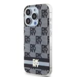 DKNY DKHMP13XHCPTSK iPhone 13 Pro Max 6.7 inch black hardcase IML Checkered Mono Pattern & Printed S - imagine 2