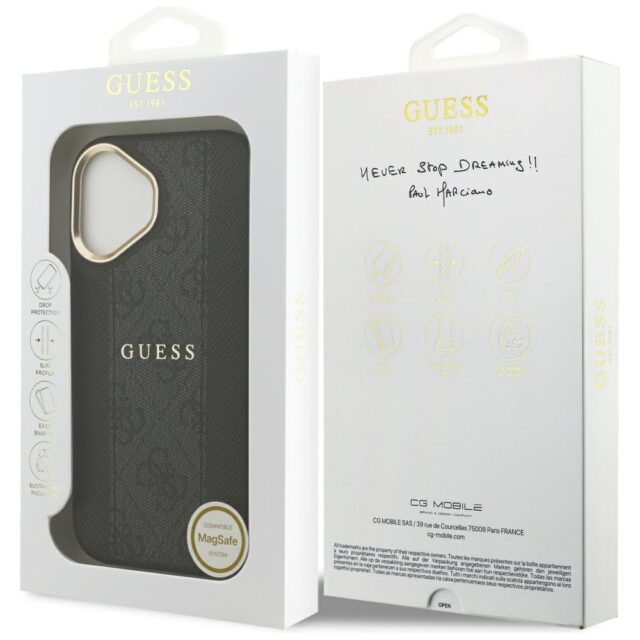 Case Guess 4G Stripe MagSafe for iPhone 17 black - imagine 8