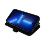 Mercedes MEBKP15X8ROLK iPhone 15 Pro Max 6.7" Black Bookcase Leather Wave Pattern - imagine 6