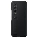 Case Samsung EF-FF926LBEGWW Z Fold 3 black Leather Flip Cover - imagine 2