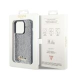Guess GUHCP14LPSFDGSS iPhone 14 Pro 6.1" silver hardcase Sequin Script Metal - imagine 8