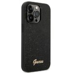 Guess GUHCP14LHGGSHK iPhone 14 Pro 6,1" black hard case Glitter Script - imagine 4