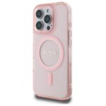 Guess GUHMP16LHFGEREP iPhone 16 Pro 6.3" pink hardcase IML Glitter Circle MagSafe - imagine 2