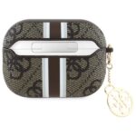 Guess GUAP2P4RPSW AirPods Pro 2 (2022/2023) cover brown 4G Printed Stripes Charm - imagine 2