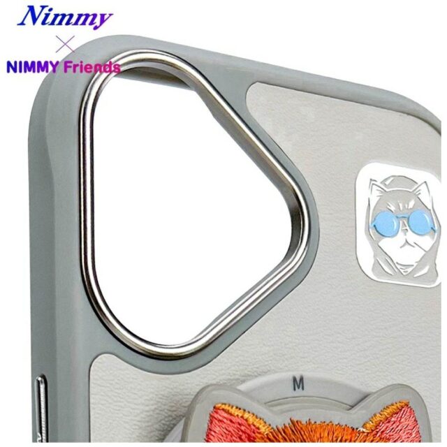 Nimmy Glasses Cool Cat MagSafe case for iPhone 16 grey - imagine 10