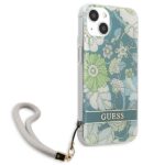 Guess GUHCP13SHFLSN iPhone 13 mini 5,4" green hardcase Flower Strap - imagine 4