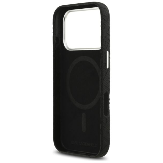 Karl Lagerfeld FW Stamped Karl MagSafe Case for iPhone 17 Pro Black - imagine 7