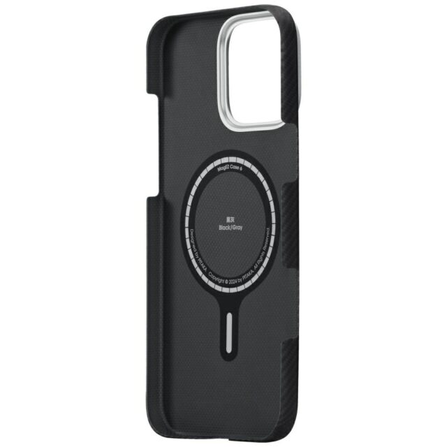 Case PITAKA Ultra-Slim MagSafe for iPhone 16 Pro Max black grey - imagine 5