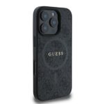 Guess GUHMP16LG4GFRK iPhone 16 Pro 6.3" black hardcase 4G Ring Classic Logo MagSafe - imagine 2