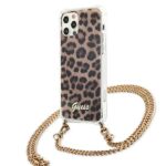 Guess GUHCP12LKCLEO iPhone 12 Pro Max 6,7" Leopard hardcase Gold Strap - imagine 2