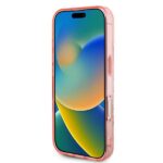 Guess GUHMP16SHFWBDCEP iPhone 16 6.1" pink hardcase IML Flower & Tonal Circle MagSafe - imagine 5