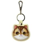 Nimmy 3in1 Set phone bag + wallet + locator case khaki Big Eyed Pet 2.0 Cat - imagine 4