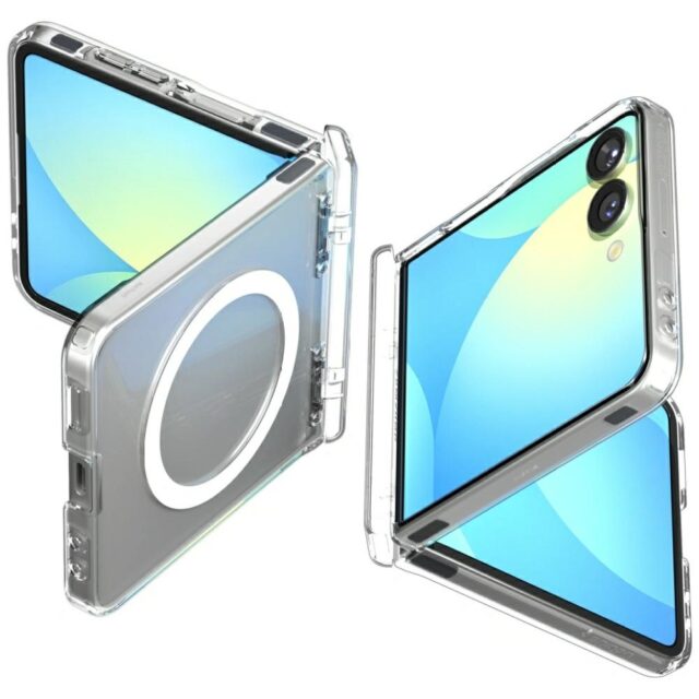Case Spigen Ultra Hybrid Pro Mag MagSafe for Samsung Galaxy Z Flip7 transparent - imagine 2
