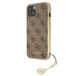 Guess GUHCP13MGF4GBR iPhone 13 / 14 / 15 6,1" brown hardcase 4G Charms Collection - imagine 2
