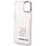 Karl Lagerfeld KLHCP14SCTTRI iPhone 14/ 15 / 13 6,1" hardcase pink Transparent Choupette Body - imagine 7