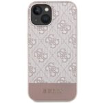 Guess GUHCP15SG4GLPI iPhone 15 / 14 / 13 6.1" pink hardcase 4G Stripe Collection - imagine 3