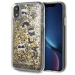 Karl Lagerfeld KLHCI61ROGO iPhone Xr black & gold hard case Glitter