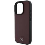 Mercedes MEHMP16L23RBARR iPhone16 Pro 6.3" czerwony/red hardcase Textured And Plain Leather MagSafe - imagine 6