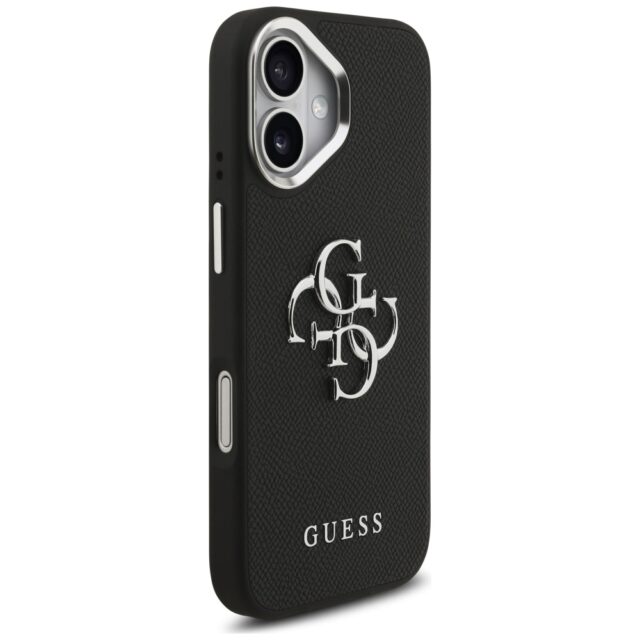 Case Guess Grained Big 4G Classic Logo for iPhone 17 black - imagine 4