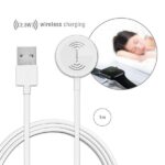 4smarts Ładowarka indukcyjna VoltBeamMini dla Apple Watch 1-8/SE z kablem 1m USB-A 2.5W biały/white 462330 - imagine 3
