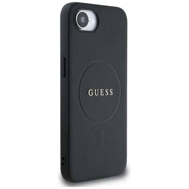 Case Guess Grained Ring MagSafe for iPhone 16e black - imagine 4