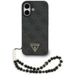 Case Guess 4G Strap Triangle Logo        MagSafe for iPhone 17 black