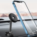 AWEI magnetic car holder X22 for cockpit black - imagine 4