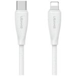 Cable USAMS Green Series SJ717 30W USB-C to Lightning 1m white