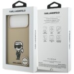 Case Karl Lagerfeld Silicone Karl Sketch & Logo MagSafe for iPhone 17 Pro Max brown - imagine 8