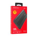 Borofone BJ13 Sage 10000mAh Black | Powerbank | Power bank, 2x USB, 1x USB-C, PD QC 3.0 22,5W - imagine 4