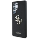 Case Guess Grained Big 4G Logo Small Classic Logo to Samsung Galaxy S25 Ultra black - imagine 2