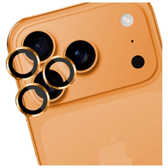 Camera lens protection 3MK Lens Protection Pro for Apple iPhone 17 Pro / 17 Pro Max orange - imagine 6