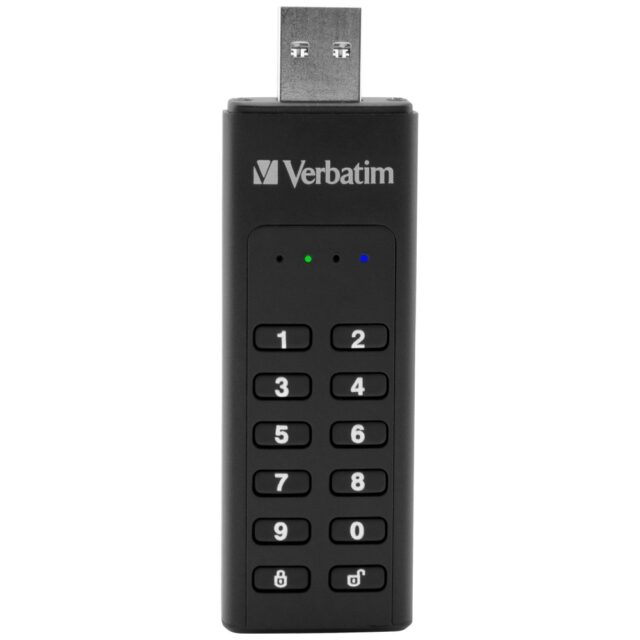 External drive Verbatim Keypad Secure USB 3.2 Gen 1 64GB black 49428 - imagine 3