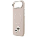 Karl Lagerfeld Karl & Choupette Pins MagSafe Case for iPhone Air Pink - imagine 6