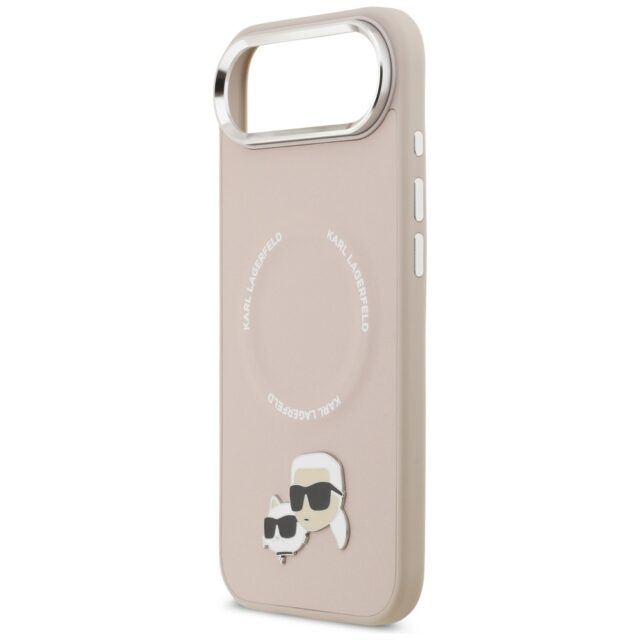Karl Lagerfeld Karl & Choupette Pins MagSafe Case for iPhone Air Pink - imagine 6