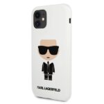 Karl Lagerfeld KLHCN61SLFKWH iPhone 11 6,1" / Xr hardcase white Silicone Iconic - imagine 2