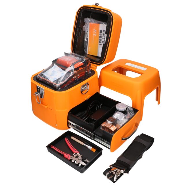 Extralink AI-9 | Fusion splicer | 7800mAh battery, LED lamp, LCD 5,1" - imagine 2