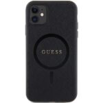 Guess GUHMN61PSAHMCK iPhone 11 / Xr 6.1"black hardcase Saffiano MagSafe - imagine 3