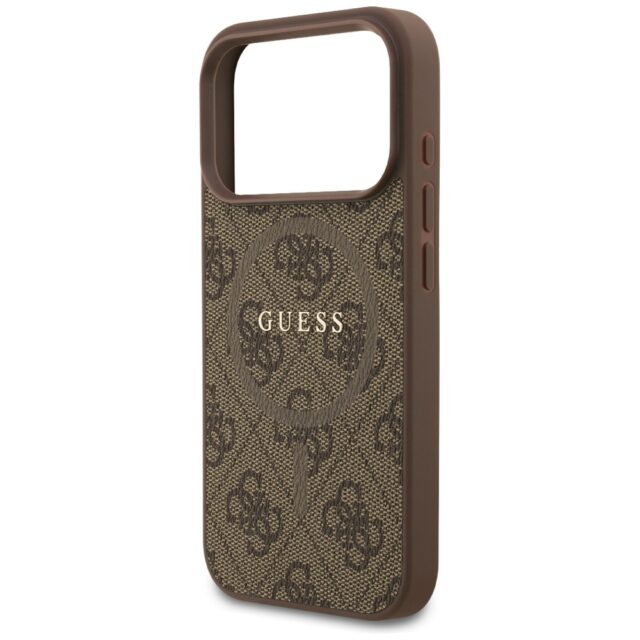 Guess 4G Ring Classic Logo MagSafe Case for iPhone 17 Pro Brown - imagine 6