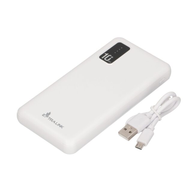 Extralink EPB-098W 10000mAh White | Powerbank | Power bank, USB-C - imagine 9