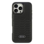 Audi Synthetic Leather MagSafe iPhone 16 Pro Max 6.9" black hardcase AU-TPUPCMIP16PM-GT/D3-BK